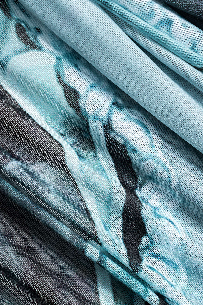 Patterned One Piece Swimsuit and Pareo Set