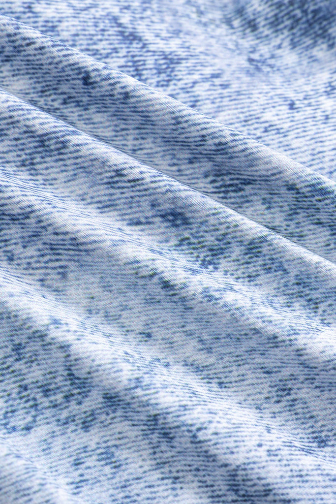 Denim Illusion Tie-Down One Piece Swimsuit