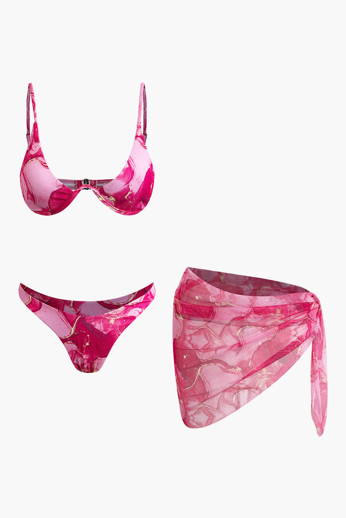 Printed Bikini And Bikini Set