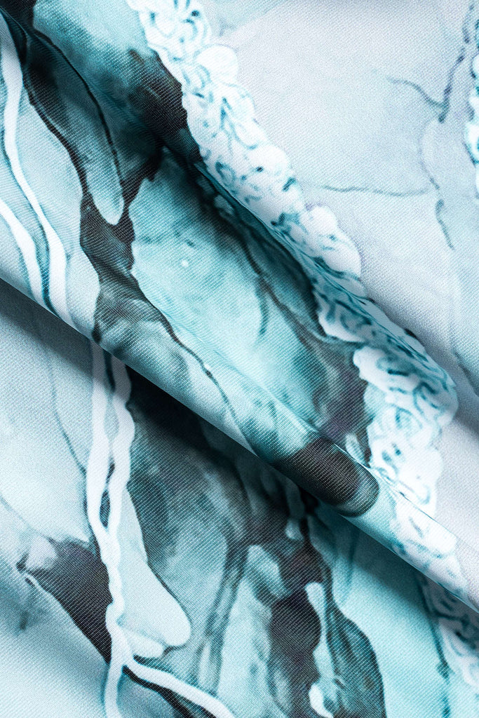 Patterned One Piece Swimsuit and Pareo Set