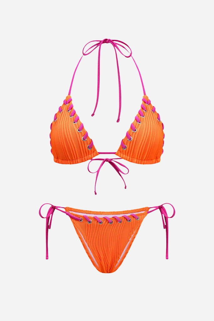 Tie-Up Bikini Set