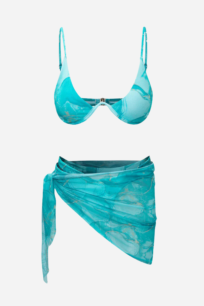 Printed Bikini And Bikini Set