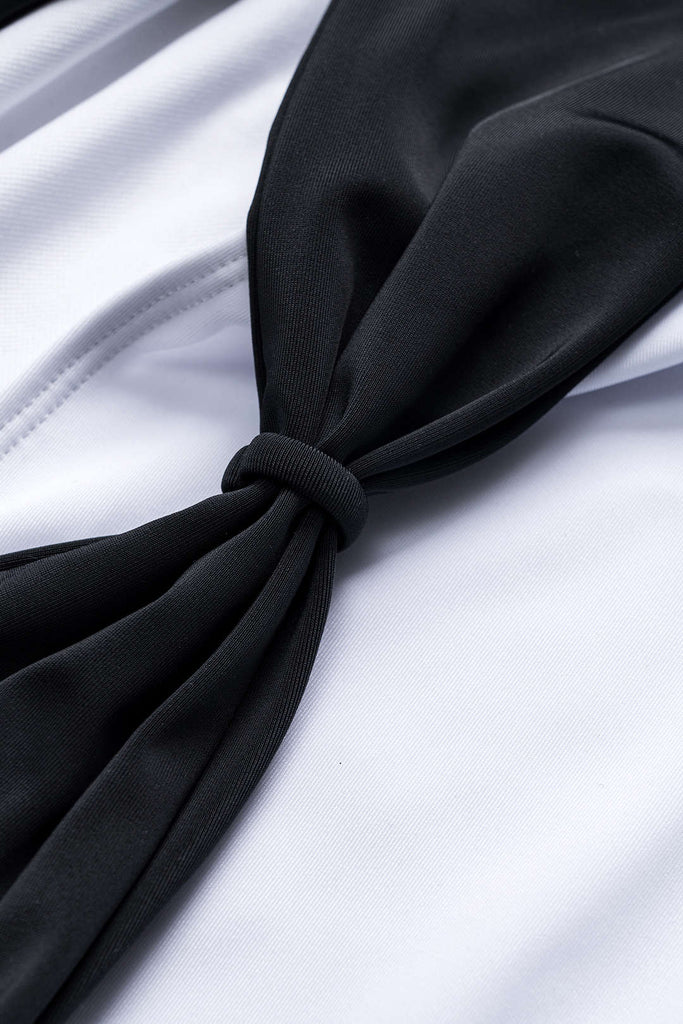 Cut Out Tie Up Tummy Control One-Piece Swimsuit