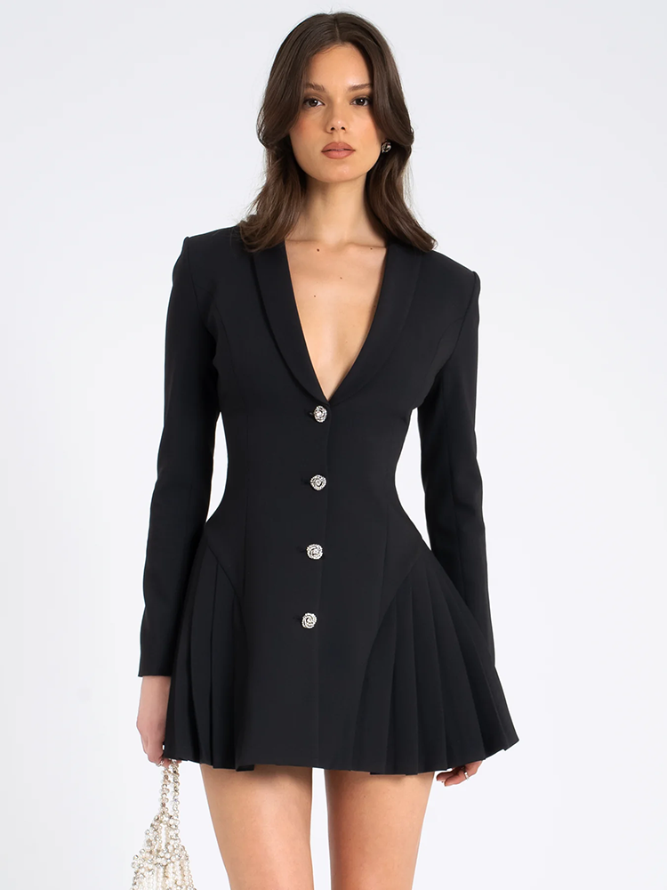 Elegant Blazer Mini Elbise