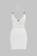 White Crochet Dress