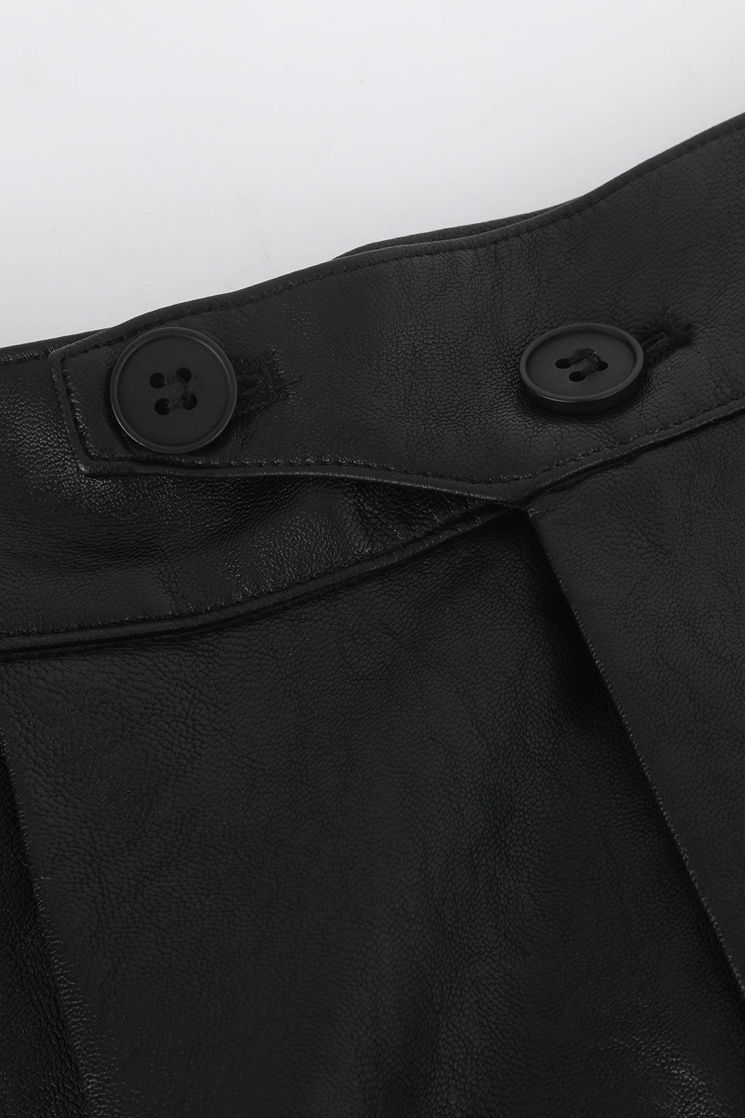 Classic Noir Leather Pantolon