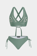 Crisscross Green Bikini