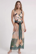 Natural Print Swimsuit & Pareo