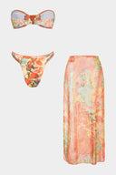 Conjunto de Bikini y Pareo Rosvell Sunset Marble