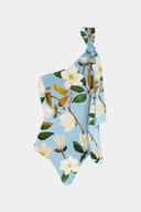 Asymmetrical Floral Swimsuit