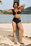 Black Bikini with Gold Detail