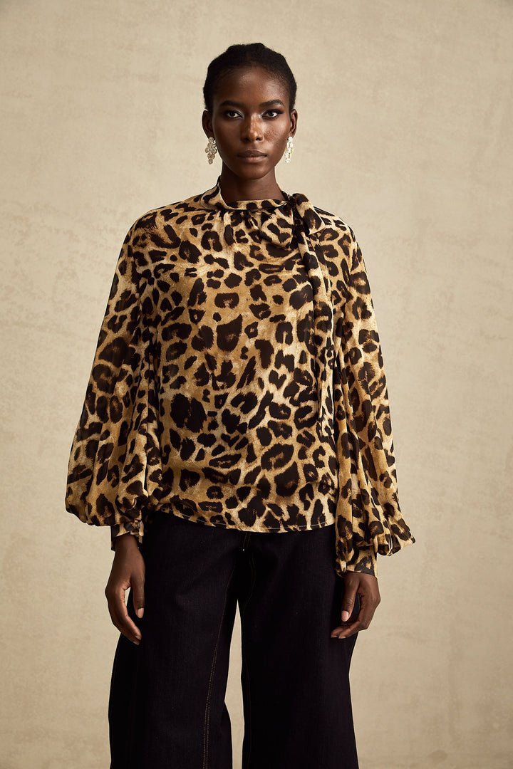 Gabrielle leopar top