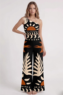 Black Tribal Swimsuit & Pareo