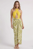 Tropical Yellow Swimsuit & Sarong