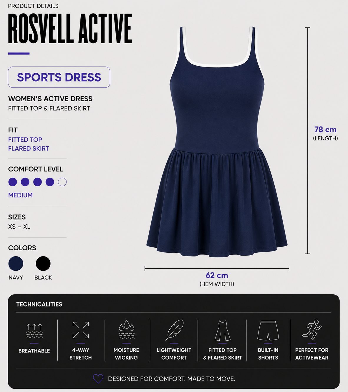 Vestido Court Flow