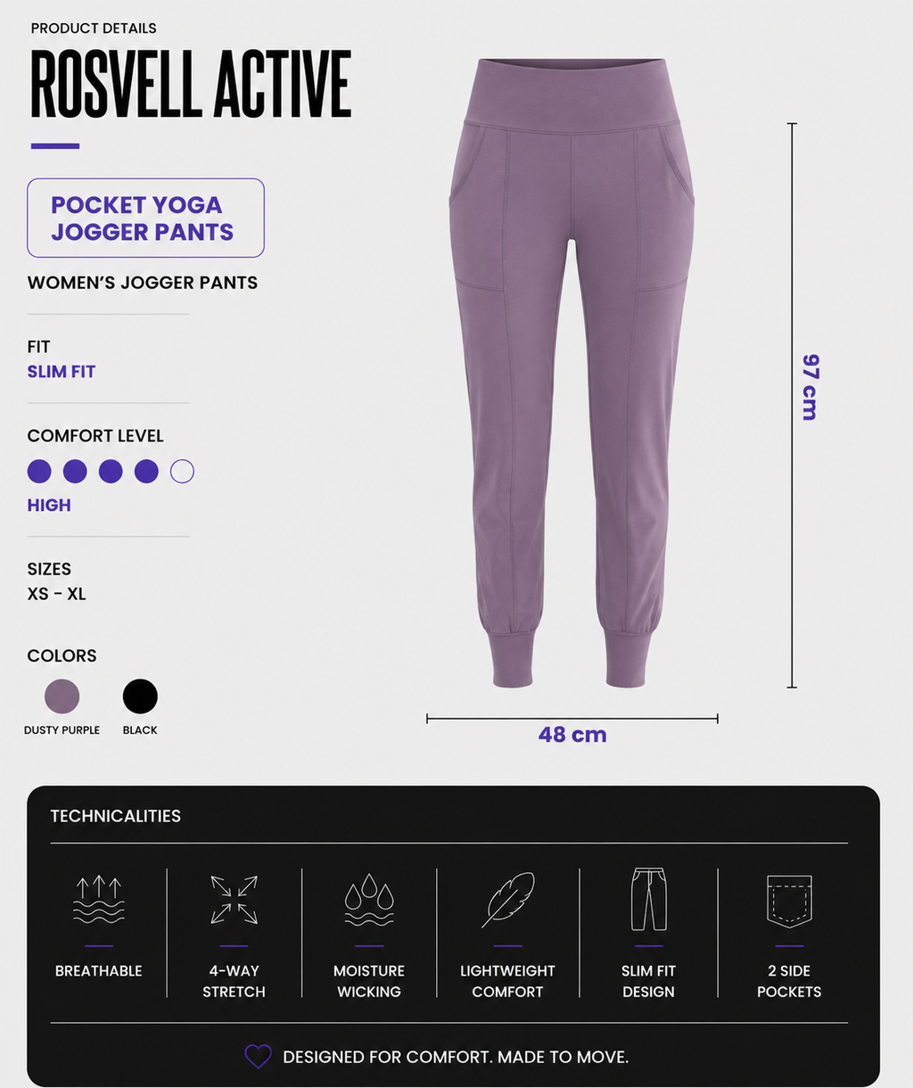 High-Waist Tapered Joggers
