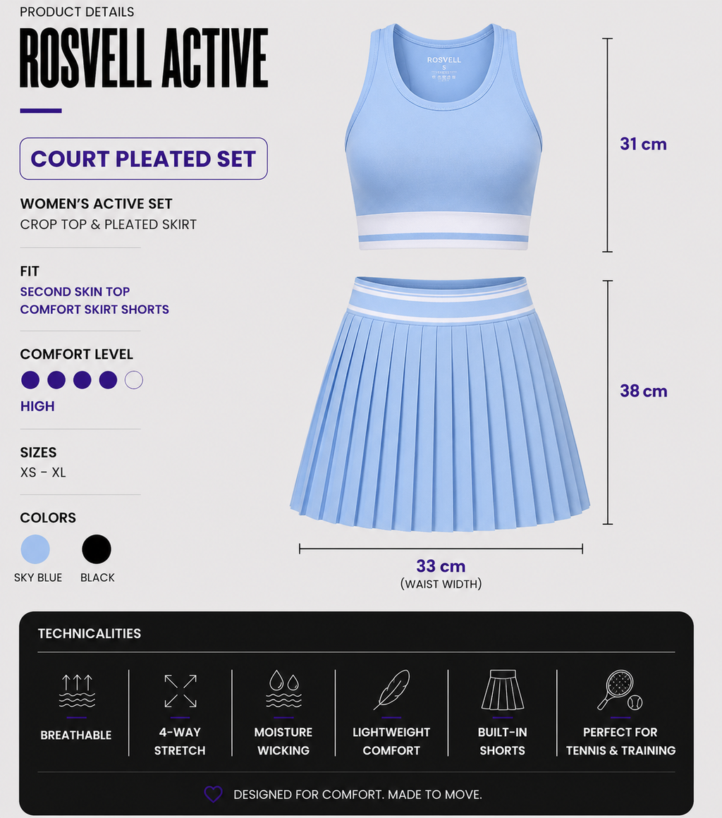 Blue Court Set