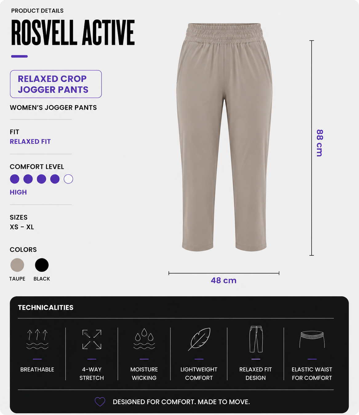 Pantalón Tapered UPF 50+
