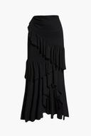 Elegant Striped Swimsuit & Sarong