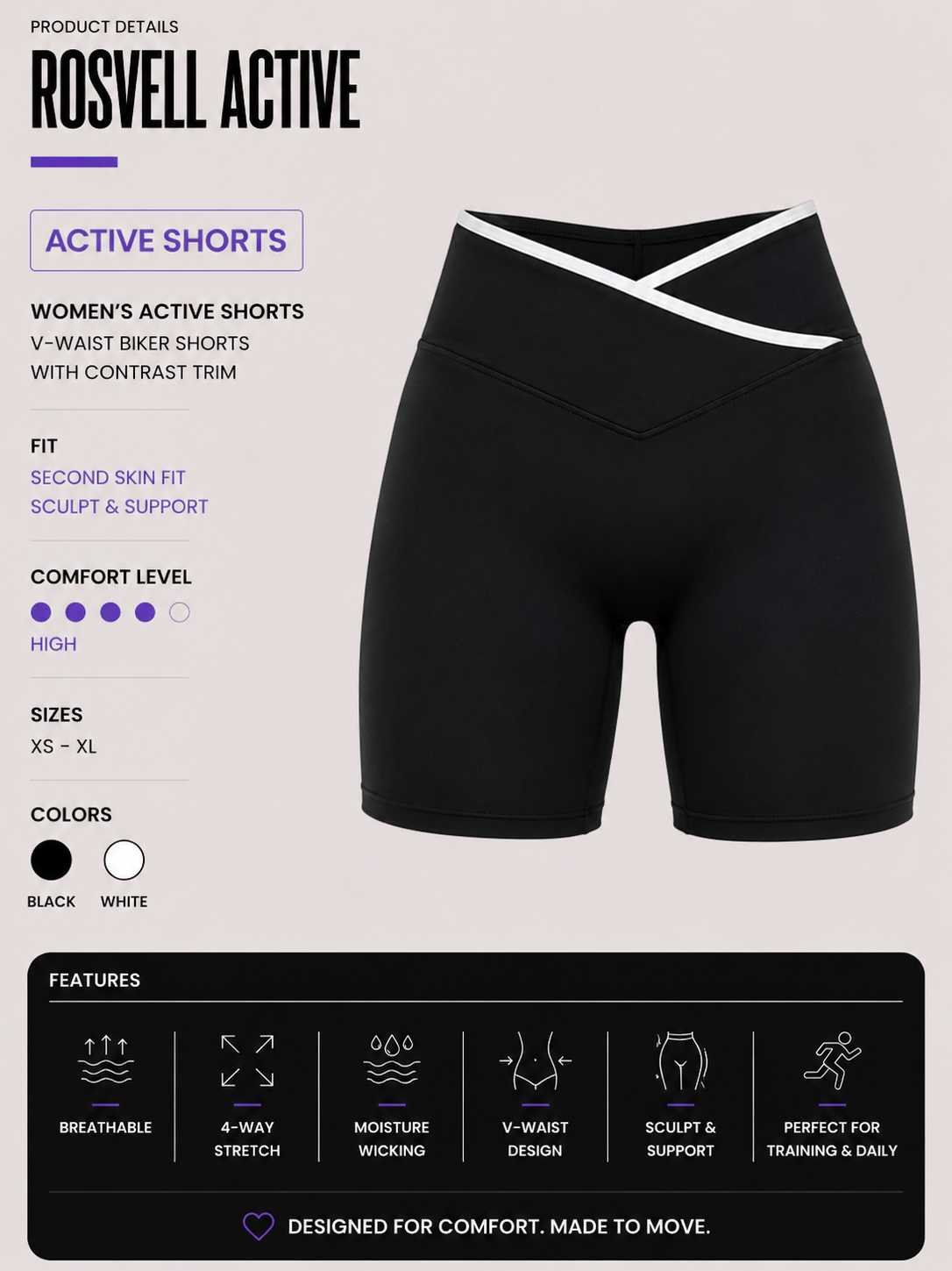 Short Biker Linea