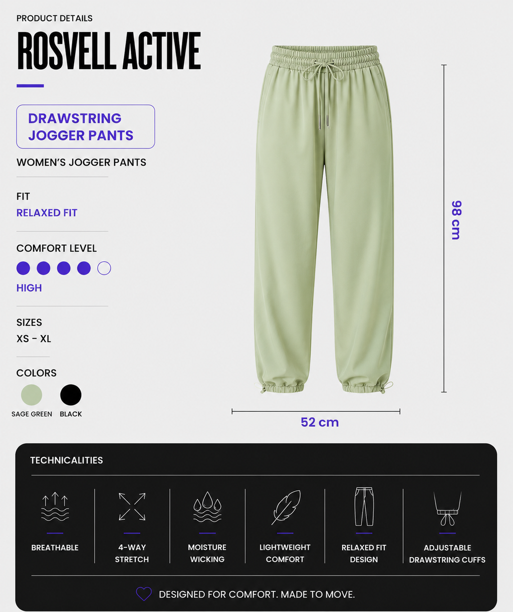 Jogger Elastic Drawstring