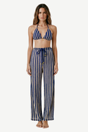 Rosvell Riviera Stripe Bikini & Trousers Set