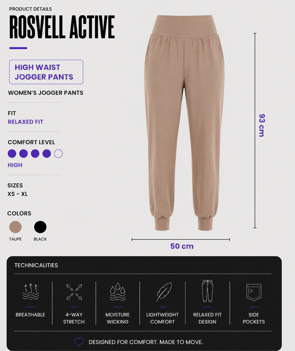 Jogger Tapered Control