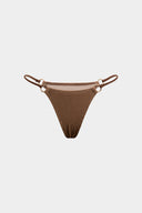 Textured Brown Bikini & Sarong