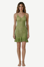Rosvell Lime Breeze Beach Dress