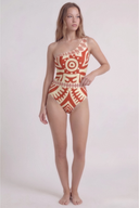 Asymmetrical Printed Swimsuit