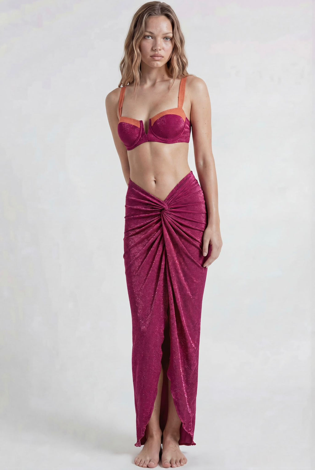 Fuchsia Bikini & Sarong