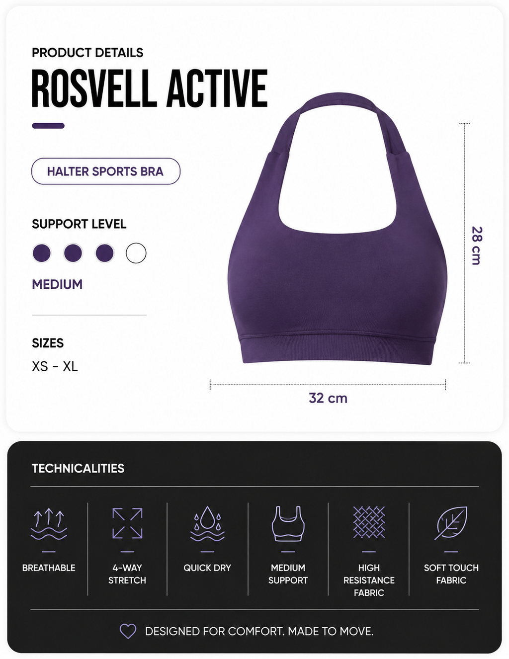 Alexa Halterneck Bra