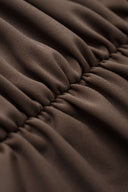 Brown Cut-Out Swimsuit