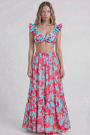 Pink Floral Bikini & Pareo