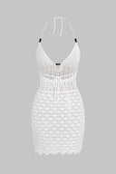 White Crochet Dress