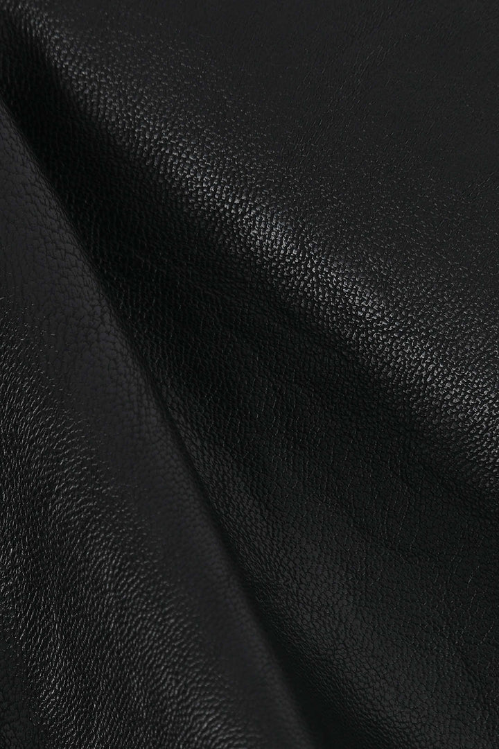 Classic Noir Leather Pantolon