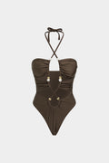 Bañador Halter Drapeado