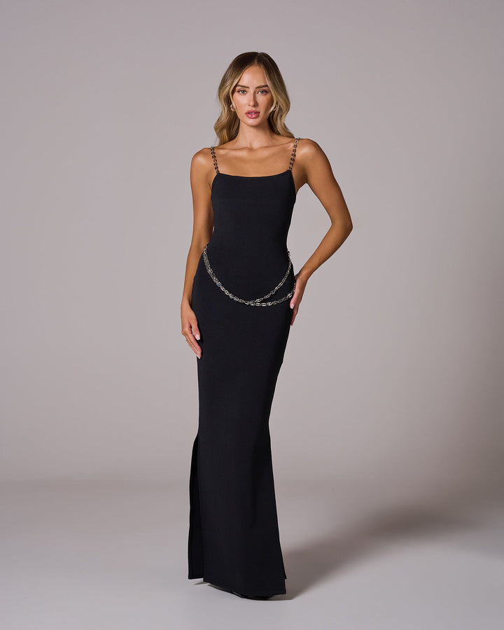 AMBER Chain Maxi Elbise