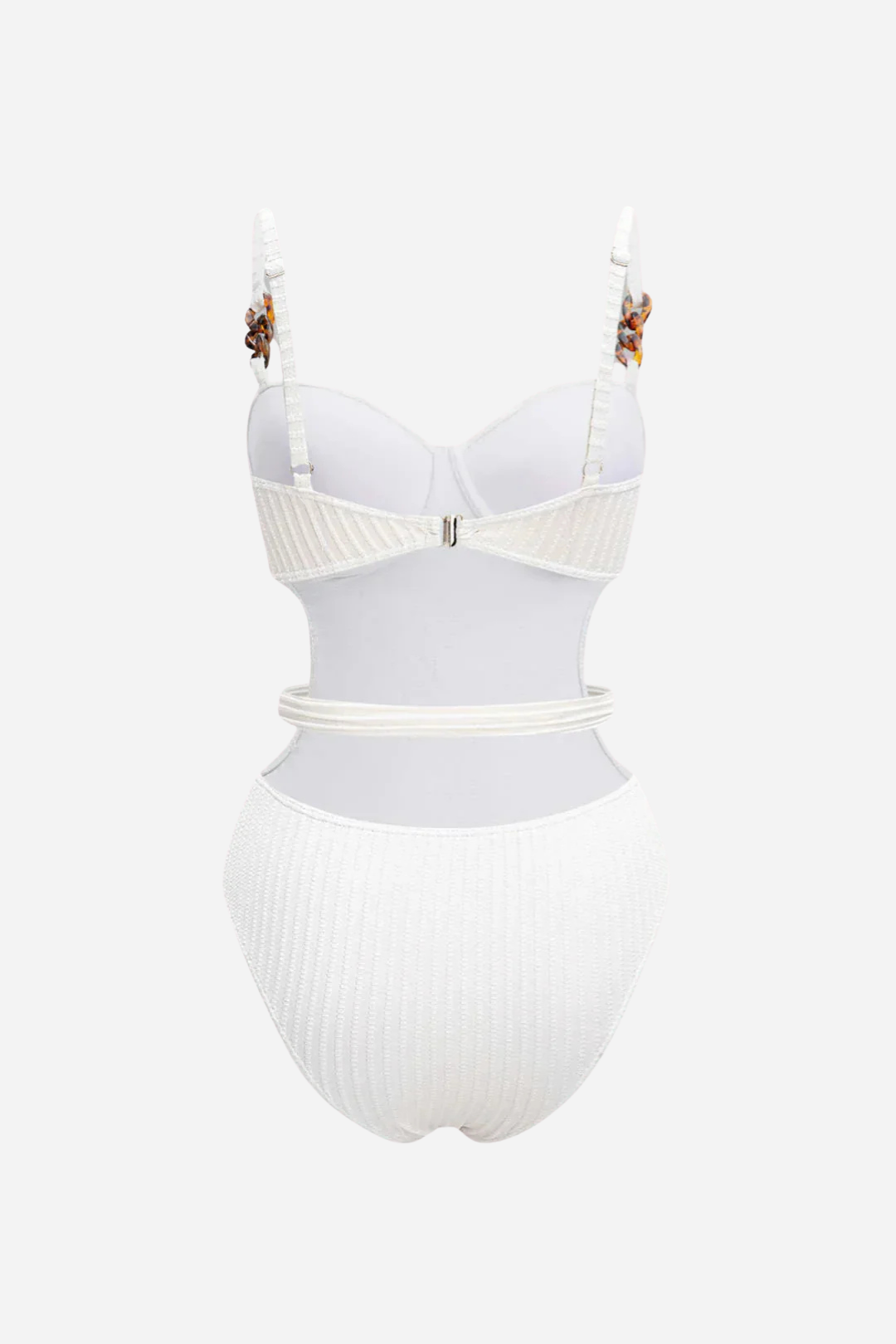 Ivory Luxe – Belted One-Piece Swimsuit