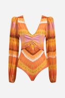 Printed Sunset Swimsuit