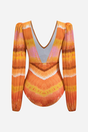 Printed Sunset Swimsuit