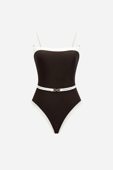 Noir Élégance – One-Piece Swimsuit