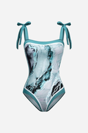 Turquoise Marble Swimsuit