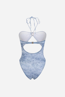 Denim Cut Out Swimsuit