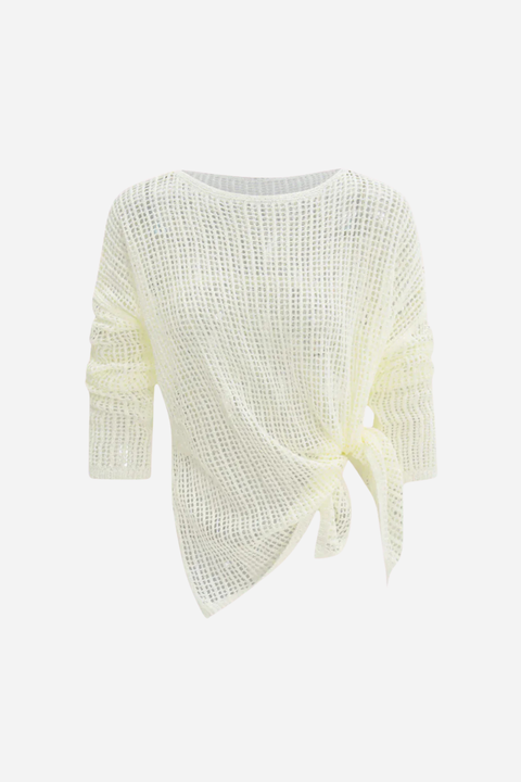 Sun Drape Net Blouse
