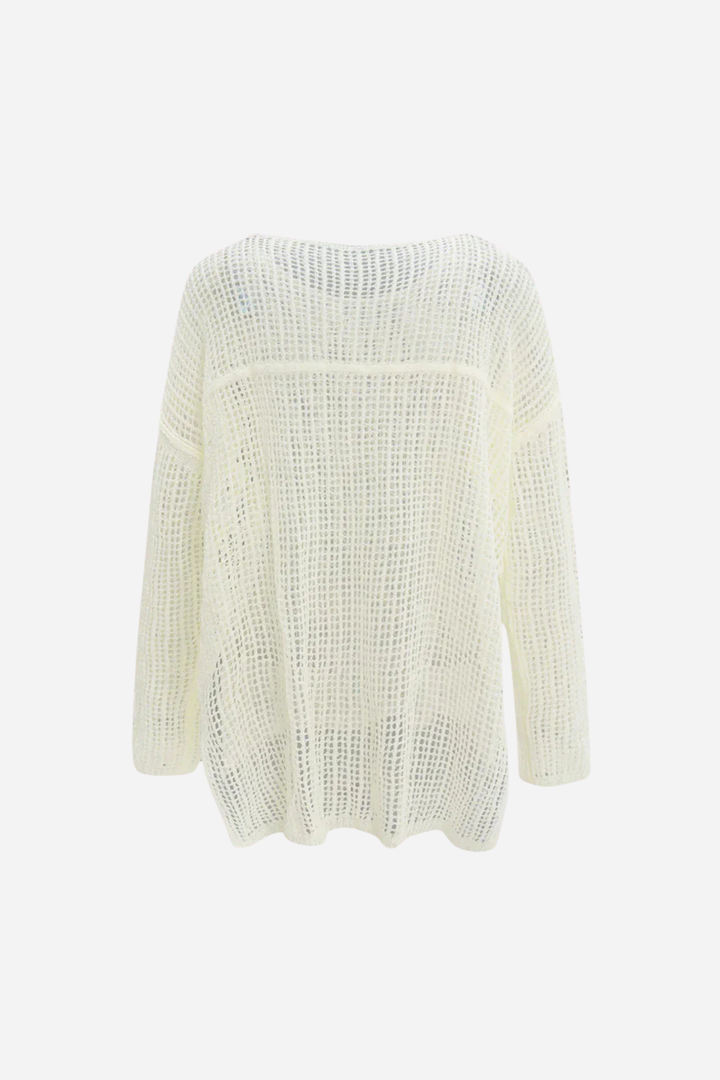Sun Drape Net Blouse