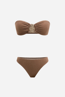 Textured Bandeau Bikini