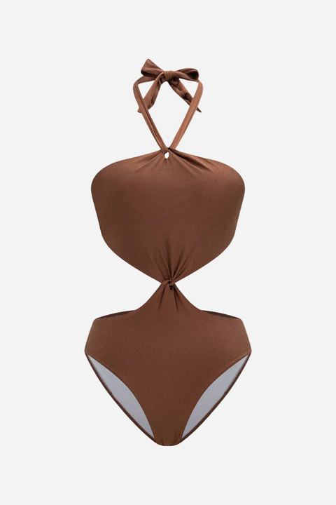 Solea – Halter Cut-Out One-Piece Swimsuit