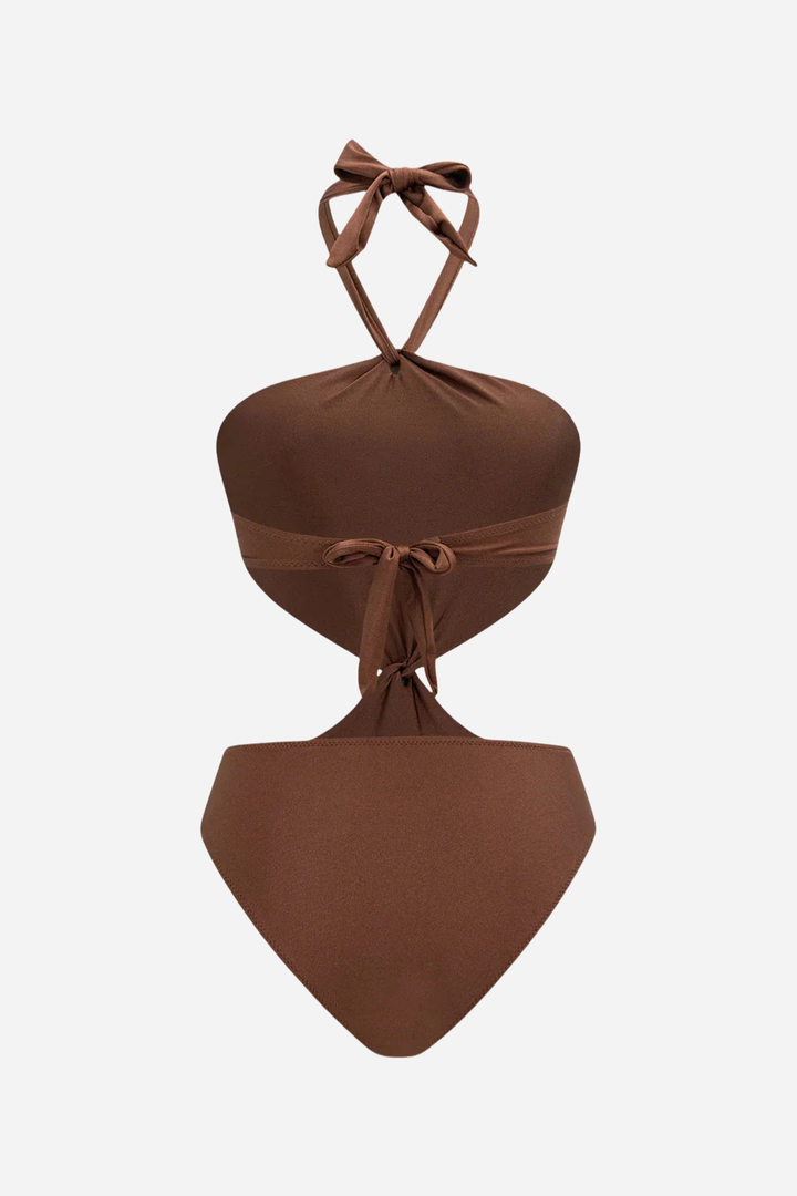 Solea – Halter Cut-Out One-Piece Swimsuit