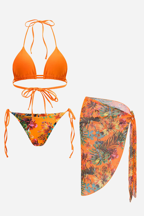 Tropica Sunset 3-Piece Bikini Set